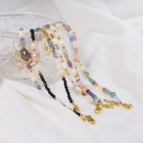Retro Natural Freshwater Pearl Bracelet For Women 18K Gold Plated Baroque Pearl Bracelet Elegant Handmade Hand Jewelry Gifts