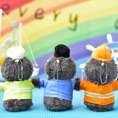 Cute Peanut Penguin Plush Toy Keychain Cartoon Stuffed Animal Doll School Bag Pendant Professional Uniform Series Gift For Kids