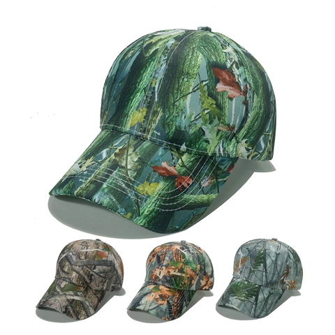 Jungle Camouflage Baseball Cap Polyester Sun Protection Outdoor Hunting Tactical Hat For Men Adjustable