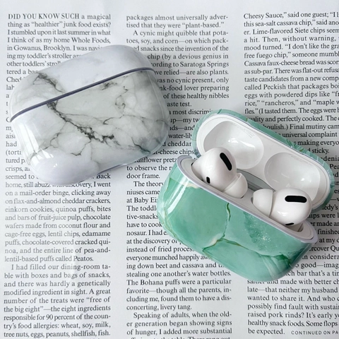 Marble Texture Earphone Case Compatible With AirPods Pro 2 Hard PC Protective Cover Glossy Full Protection Skin Accessories