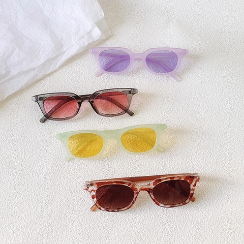 Retro Katzenauge Quadratische Sonnenbrille Harzglas UV400 Schutz Modisch Für Damen Outdoor Reisen Foto Requisiten