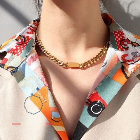 Fashion 304 Από Ανοξείδωτο Ατσάλι Χωρίς Ένθετο Επίχρυσο 18 Καρατίων