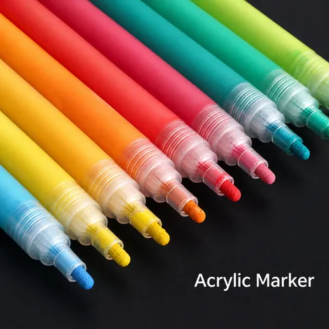 Acrylmarker Stifte Wasserdicht Permanent Acrylmalstifte Für Steine Glas Keramik Holz Stoff Leinwand Kunstbedarf