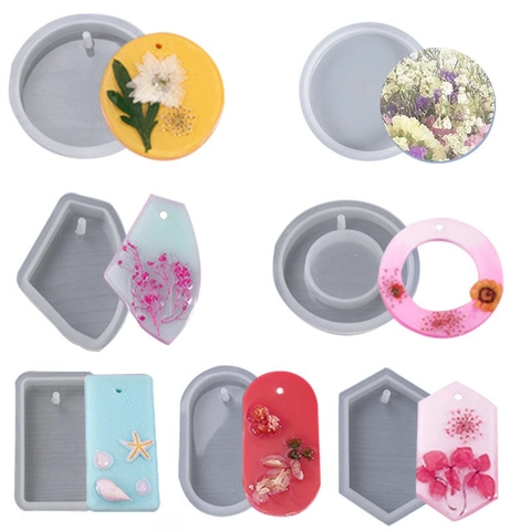 Silicone Mold For Resin Sweater Pendant Necklace DIY Jewelry Making Geometric Irregular Keychain Crafting Tools