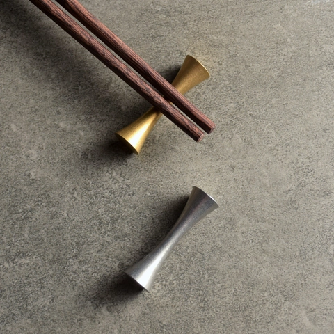 Repose Baguettes En Acier Inoxydable 304 Support De Cuillère Créatif En Forme De Sablier Pour Table À Manger Restaurant Hôtel Métal