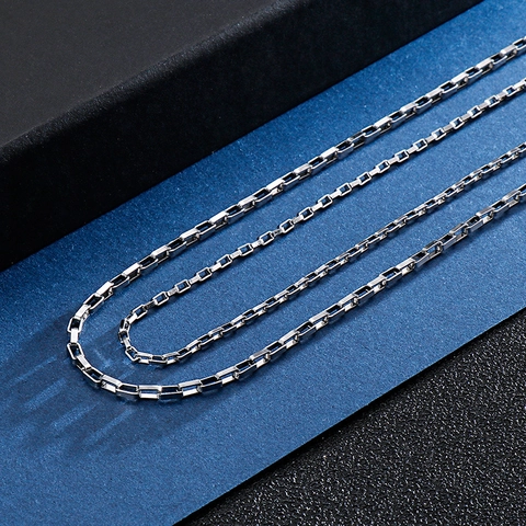 Collana Catena Veneziana Minimalista In Acciaio Inossidabile Lucido Geometrico Gioielli Di Moda Per Uomo E Donna