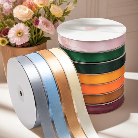 Satijnlint Rol Polyester Decoratief Lint Voor Cadeauverpakking Taartdecoratie Bruiloft Feest Doe-Het-Zelf
