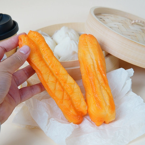 Künstliches Youtiao Modell Chinesisches Frühstück Simulation Lebensmittel PVC Fotografie Requisite Küchen Deko