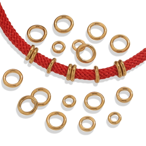 Stainless Steel Closed Jump Rings Gold Silver Color DIY Jewelry Making Findings Bracelet Necklace Connecting Circles