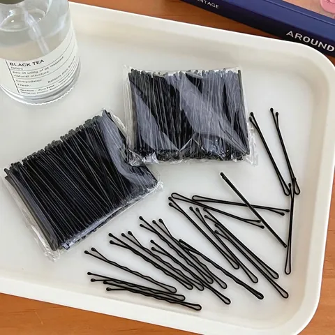 Schwarze Haarklammern Metall Haarspangen Wellig Gerade Styling Tool Für Frauen Mädchen Rutschfest