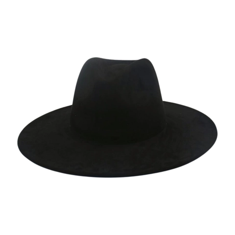Sombrero Fedora Vintage Gamuza Ala Ancha Color Sólido Estilo Hepburn Otoño Invierno Jazz Sombrero Para Mujer