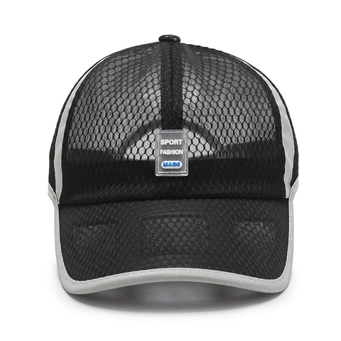 Cappellino Da Baseball In Mesh Poliestere Traspirante Protezione Solare Regolabile Sports Trucker Hat Per Uomini Donne