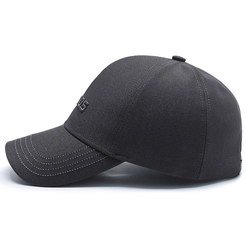 Men Baseball Cap Classic Letter Embroidered Polyester Cotton Adjustable Peaked Hat Outdoor Leisure Sun Protection Simple Style