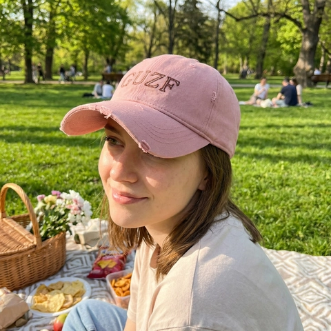Distressed Baseball Cap For Men Women Washed Cotton Retro Sun Hat Rhinestone Letter Embroidery Adjustable Metal Buckle