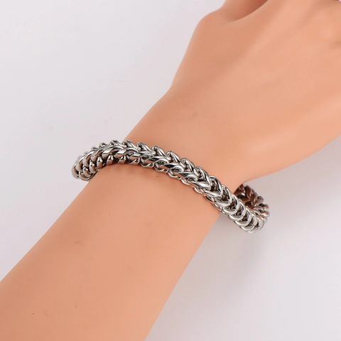 Collana Bracciale A Catena A Maglia Cubana In Acciaio Inossidabile 304 Da Uomo Gioielli Punk