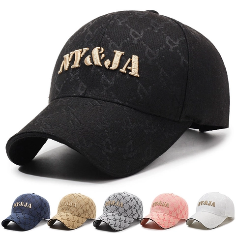 Baseball Cap Mit 3D Stickerei Buchstaben Monogramm Jacquard Muster Sonnenschutz Verstellbar Gebogener Schirm Lässige Streetwear Unisex