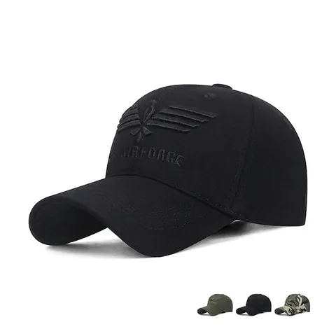 Baseball Cap Cotton Embroidered US Airforce Eagle Wings Tactical Sunshade Outdoor Sport Adjustable Hat For Men
