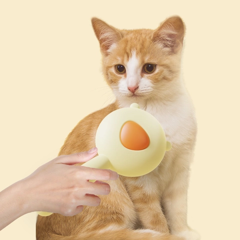 Haustier Zupfbürste Selbstreinigender Pflegekamm Edelstahl Nadel Massage Tool Cartoon Bärenform Für Katzen Hunde