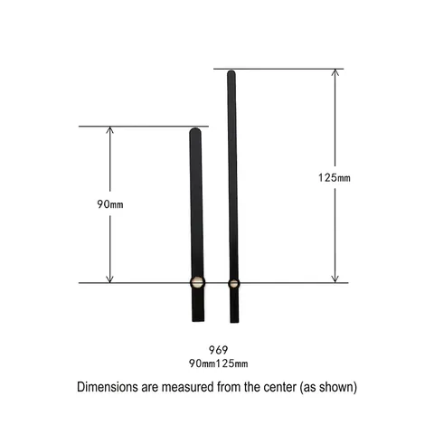 Quartz Clock Hands Metal Aluminum Replacement For DIY Wall Clock Repair Modern Hour And Minute Hand Accessory