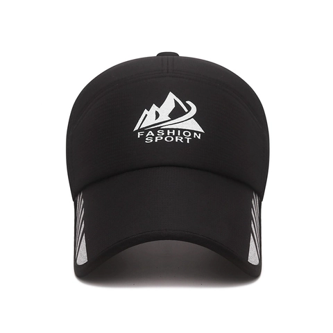 Cappello Da Baseball In Rete Traspirante Per Esterno Con Tesa Estesa Striscia Riflettente Stampa Montagna Cappello Da Pesca Uomo