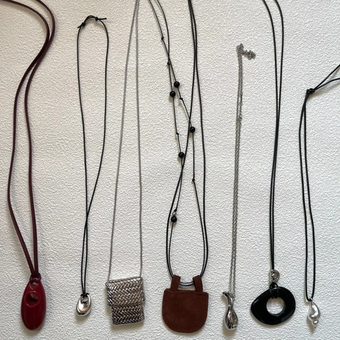 Collier Long À Pendentif Avec Cordon En Cuir Alliage Métal Perles En Bois Style Bohême Vintage Chaîne De Pull Réglable Pour Femmes