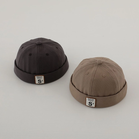 Cappello Docker Bambini Senza Tesa Cotone Tela Berretto Stile Retro Hip Hop Per Bambini Piccoli Ragazzi Ragazze Con Coulisse Regolabile