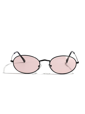 Gafas De Sol Ovaladas Retro Montura De Metal Lentes AC Coloridas Protección UV400 Vintage Hip Hop Para Hombre Y Mujer