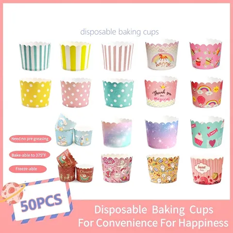 Pirottini Per Cupcake Carta Muffin Bordo Ondulato Resistente Al Calore Cottura Per Festa Natale Vari Dessert