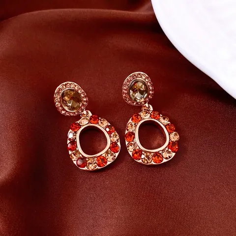 Orecchini Pendenti Geometrici Retro Con Perno In Argento Gioielli Di Lusso Vintage Per Donna