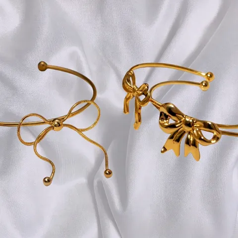 Brazalete Dorado Joyería Para Mujer Acero Inoxidable Resistente Al Agua Hipoalergénico Minimalista Elegante Accesorios Moda