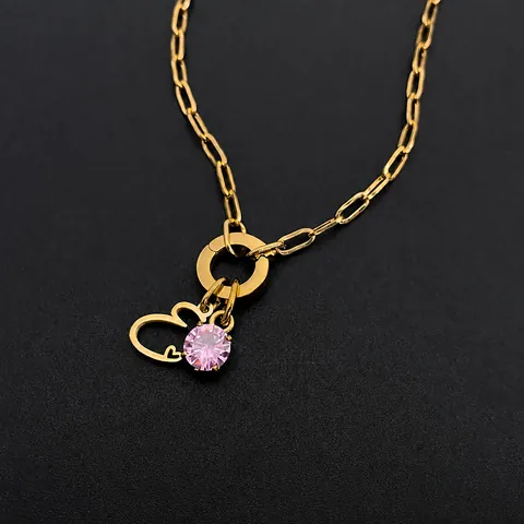 Roestvrijstalen Initiaal Letter Hart Strass Armband Voor Dames Dagelijkse Mode Sieraden Goud Zilver Kleur Verstelbare Ketting