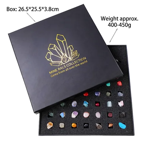 Spécimens De Minéraux De Cristaux Naturels Collection Éducation Science Pierres Précieuses Cadeau Pour Enfants Adultes Décoration