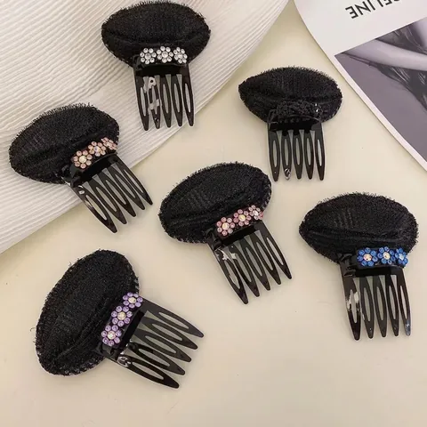 Haarvolumen Basis Unsichtbares Haarpad Kunststoff Mesh Straß Kamm Für Haarwurzel Lifting Styling Tool