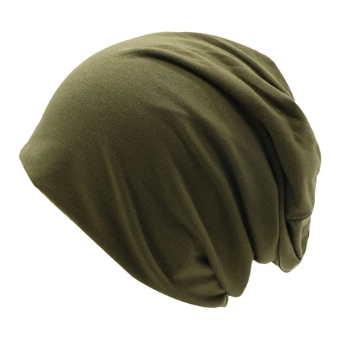 Bonnet Beanie Slouchy en Tricot de Coton Chaud d'Hiver Unisexe Couleur Bonbon Bonnet Pullover Décontracté Hip Hop Coiffe Douce