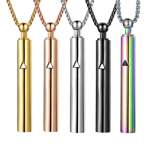 Collana Per Respirazione Consapevole In Acciaio Inossidabile Meditazione Sollievo Dallo Stress Pendente Yoga