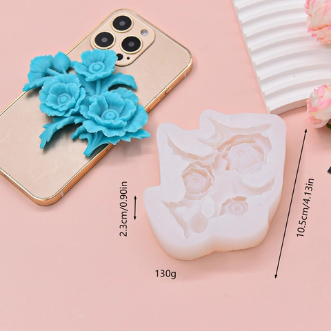 Stampi In Silicone Per Fiori Forme Floreali 3D Rosa Peonia Girasole Fai Da Te Fusione In Resina Sapone Candela Torta Fondente