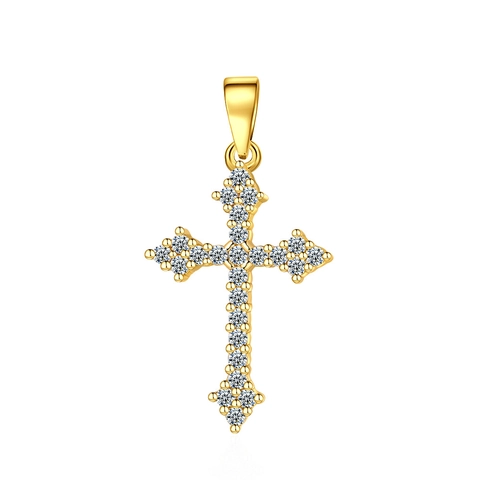 Collana Pendente A Croce Con Catena Rame Zirconia Micro Pave Lucido Hip Hop Gioielli Alla Moda Per Donne Uomini Regalo