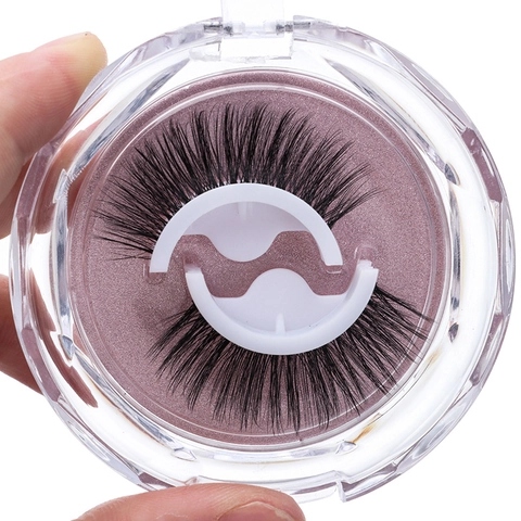 Reusable Self-Adhesive False Eyelashes No Glue Needed Faux Mink 3D Natural Thick Eyelash Extensions Quick Makeup Tools