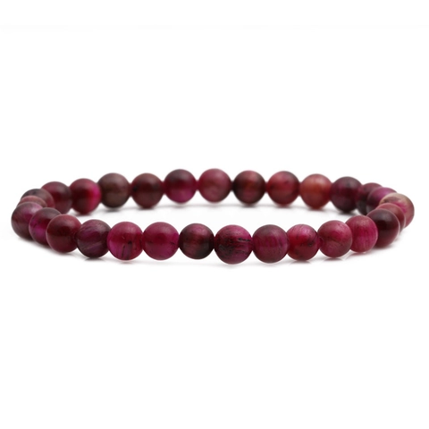 Pulsera De Cuentas De Piedra Preciosa Ojo De Tigre Rosa Elástica Joyería Hecha A Mano Regalo Para Mujeres Hombres