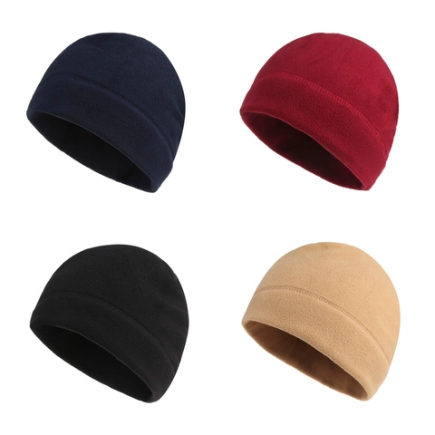 Polar-Fleece Beanie Mütze Warm Winddicht Winter Outdoor Sport Radfahren Helm Liner Weich Thermisch Für Herren Damen