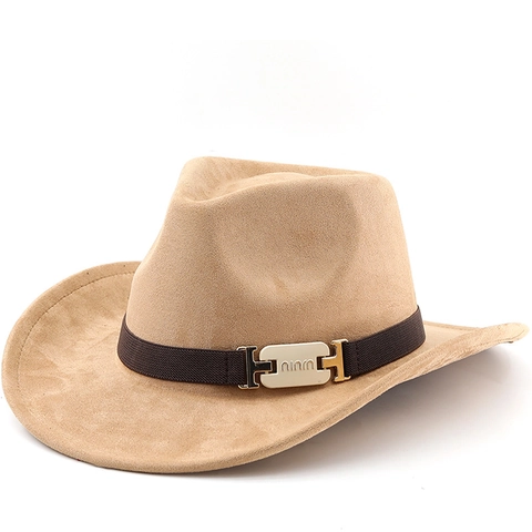 Cappello Fedora Vintage Camoscio Tesa Larga Berretto Jazz Protezione Solare Esterna Stile Britannique Retro Unisex