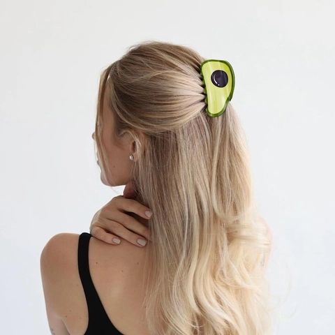 Fruit Shaped Hair Claw Clips Plastic Cute Strawberry Carrot Pineapple Avocado Watermelon Hairpins Accessories For Women Girls