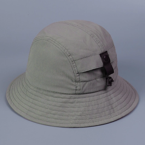 Ripstop Polyester Bucket Hat Sunshade Quick Dry Adjustable Ponytail Hole Outdoor Hiking Casual Hat For Women