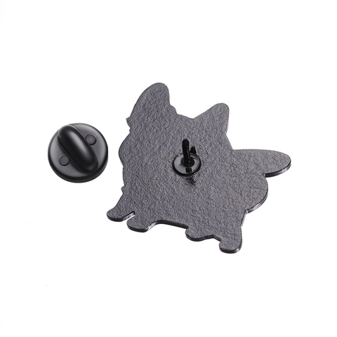 Cartoon Corgi Dog Alloy Enamel Brooch Pin Cute Animal Badge With Butterfly Wings For Clothing Backpack Decoration Accessories