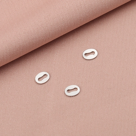 Etiquetas De Joyería De Acero Inoxidable 304 Forma De Labios Ovalados Para Conectores De Pulsera Y Collar Placas De Extremo De Metal Pulido DIY