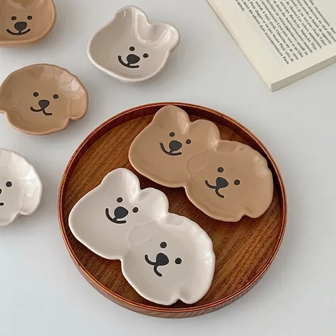 Ciotole Per Salse In Ceramica A Forma Di Orso E Cane Mini Piatti Per Antipasti Per Cucina Domestica Ciotola Per Condimenti