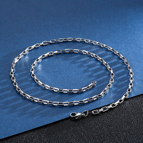 Collana Catena Veneziana Acciaio Inossidabile Minimalista Geometrico Punk Hip Hop Gioielli Per Uomo E Donna