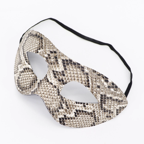 Slangenhuid Maskerade Masker EVA Realistische Schubben Print Halloween Oogmasker Voor Carnaval Cosplay Feest Sexy Gezicht Decor