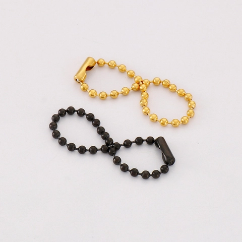 Roestvrijstalen Ball Chain Met Connector Voor DIY Sieraden Maken Label Sleutelhanger Accessoire