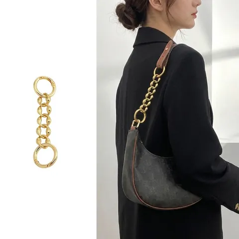 Alloy Metal Bag Extension Chain Replacement Shoulder Strap Decoration For Underarm Bags Handbags